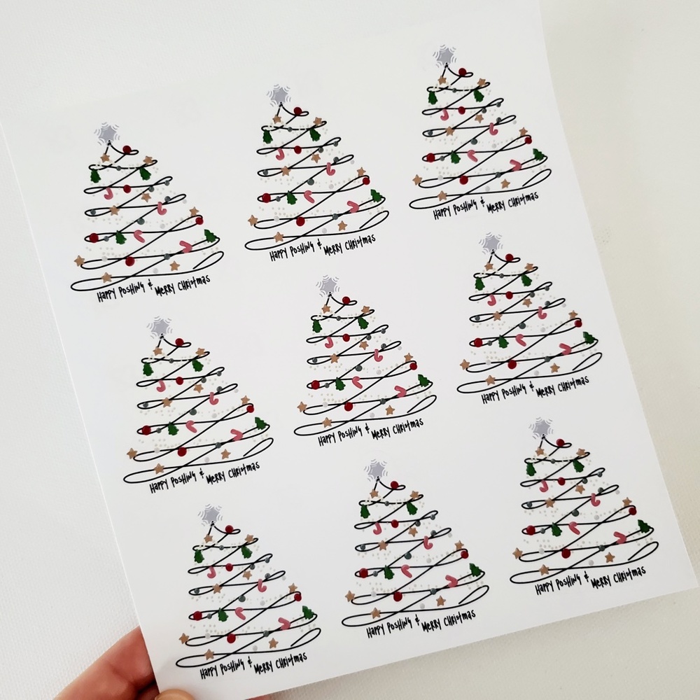 LB049 STICKERS Merry Poshmas Custom Poshmark Holiday Stickers [Price Firm] - Picture 4 of 10